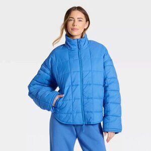 K-62 JoyLab Women's Size XXS Oversized Quilted Puffer Jacket